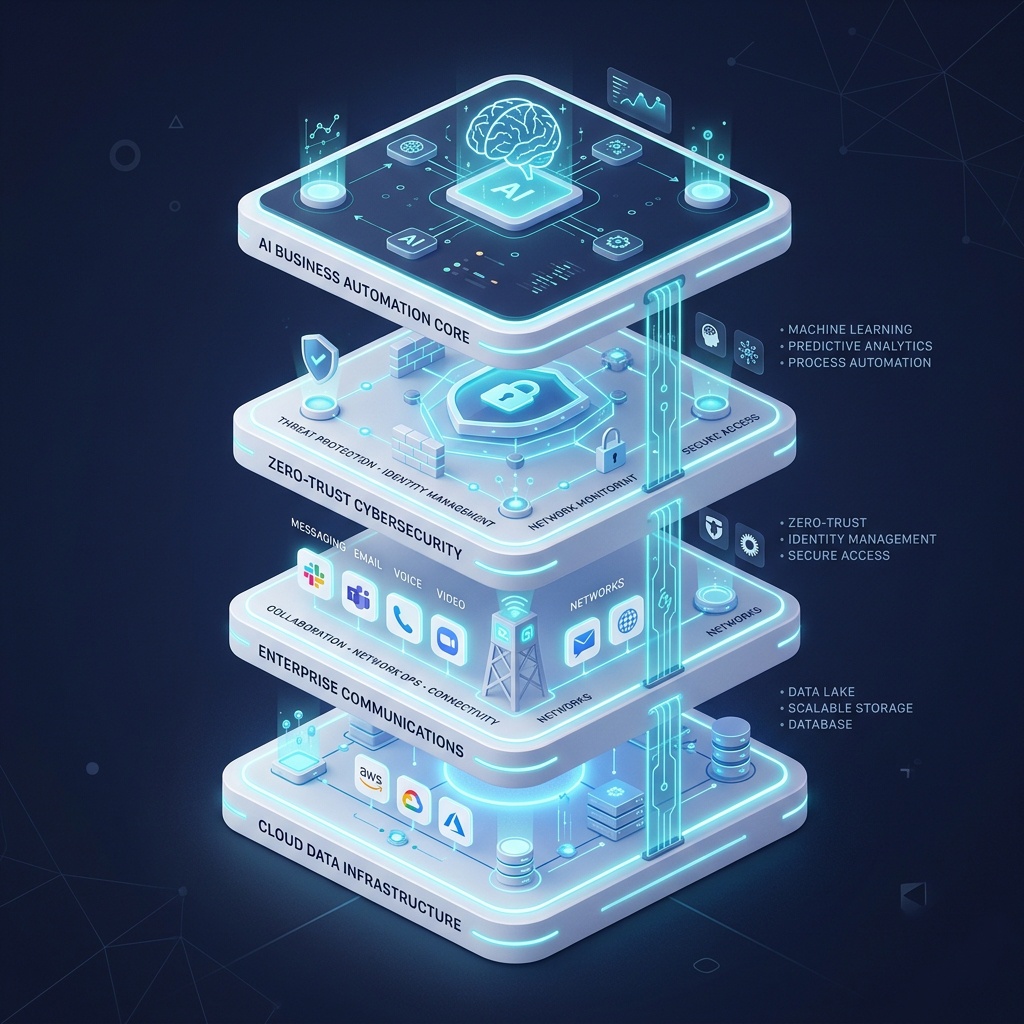 CloudCom Multi-Layered Enterprise Digital Solutions Platform